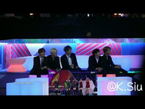 BTS REACTION TO REDVELVET AT MAMA (01 DECEMBER 2017)