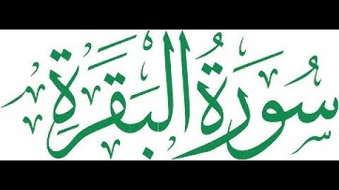 _ نور القلم الإستماع لتلاوة خاشعة و مرتلة لسورة  البقرة بصوت الشيخ الدوكالي محمد العالم
