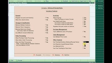Receipt Note in Tally &  Conversion of Receipt note to Regular Purchases
