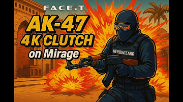 FACEIT | AK-47 4K on Mirage CLUTCH | HeroW1zard
