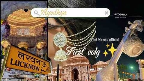 My First Vlog to Ram Janmabhoomi Ayodhya 🚩 | Emotional Journey Begins 🇮🇳🙏 #RamMandir #AyodhyaVlog"