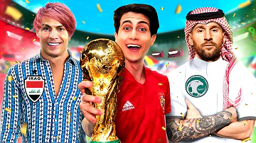 كأس العالم ولكن كل منتخب عربي معاة لاعب خارق 🔥 !!