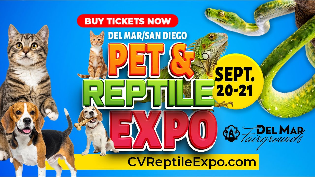 Del Mar/San Diego Pet & Reptile Expo – Sept 20–21, 2025