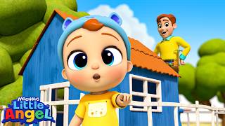 daddy builds big treehouse little angel full episode adventure
