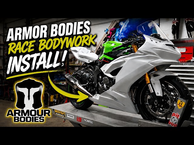 ㉓cute sporty setup How To Install Armour Bodies Kawasaki Ninja ZX-6R 19-23 Race