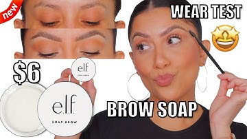 *new* E.L.F. SOAP BROW REVIEW + ALL DAY WEAR TEST *sparse brows* | MagdalineJanet
