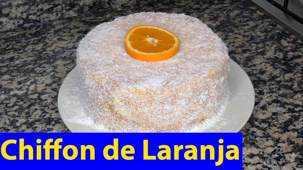 Como Faço Chiffon de Laranja