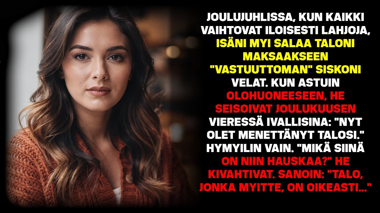 Joulujuhlissa isä myi salaa taloni maksaakseen 