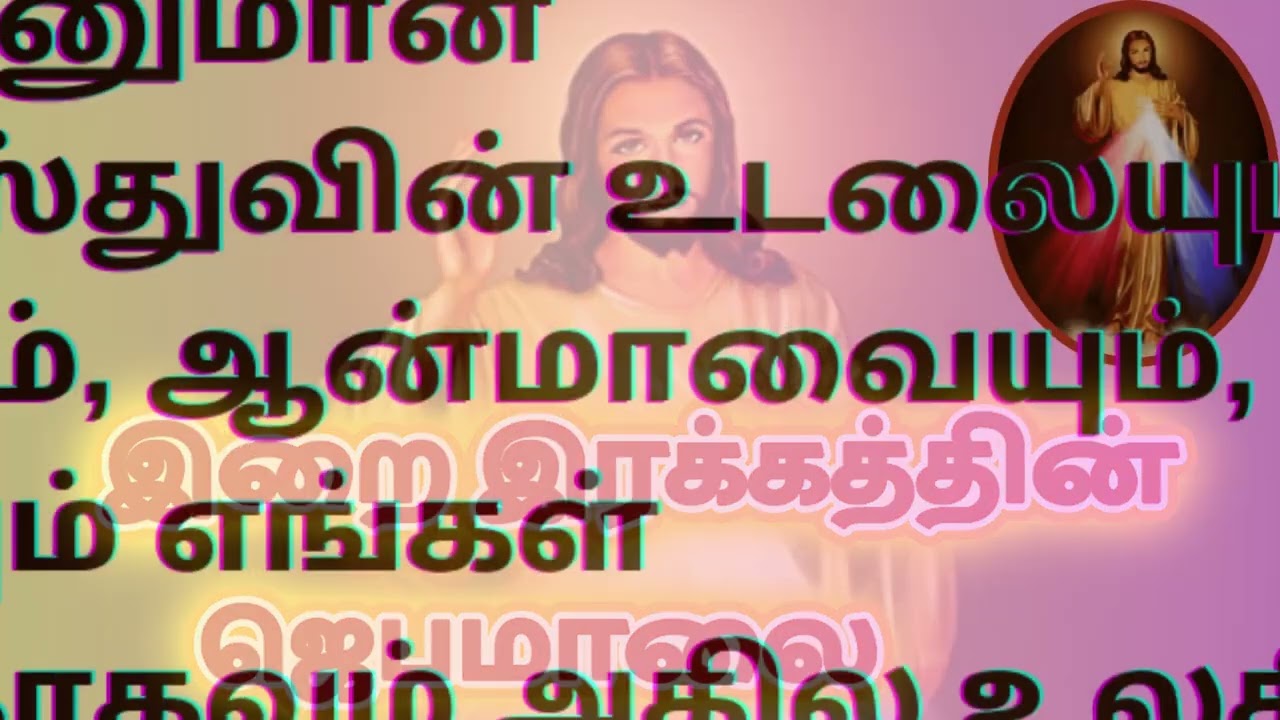 இரக்கத்தின் ஜெபமாலை CHAPLET OF DIVINE MERCY IN TAMIL J17 @tamilbiblewisdom2022