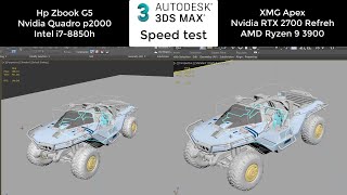 Speed test 3DS Max with Nvidia Quadro p2000 vs RTX 2070