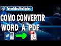 Como Convertir Documento Word a Pdf Sin Programas