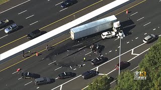 At Least Two Vehicles, Tractor Trailer Involved In Crash On Interstate 95