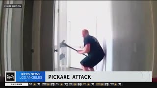 Pickaxe-wielding man tries to break into roommate's room in Lake Forest