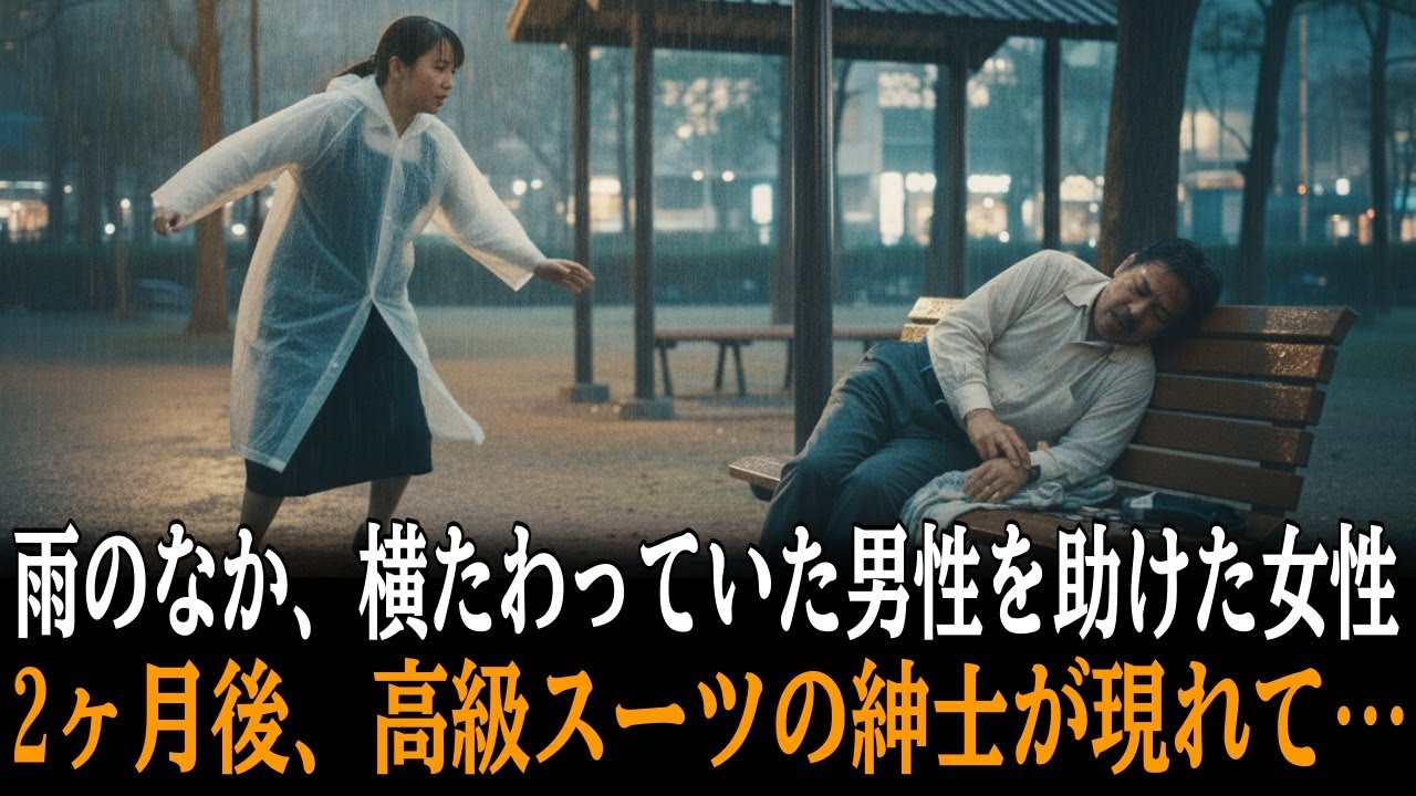 廃業寸前の居酒屋店主が、豪雨のなか、公園で横たわっていた男性に「風邪ひきますよ」→事情を聞いて男性を助けた結果…【感動する話】