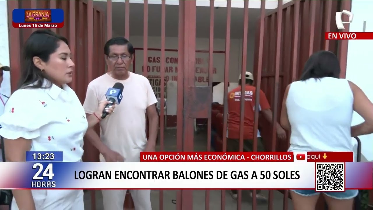 Balón de gas a S/ 50 genera largas colas en Chorrillos en medio de crisis energética