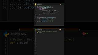 Closures vs Nested Functions: Scope Magic Comparison #codecomparison