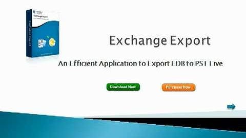 Exchange EDB to PST Video