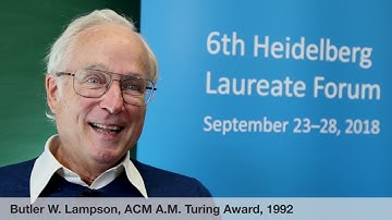 6th HLF – Laureate interview: Butler W. Lampson