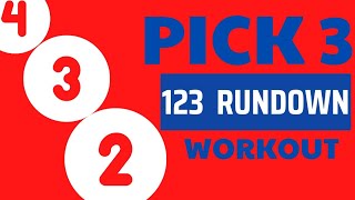 Pick 3 Lottery | 123 Rundown Workout (Wisconsin) - For entertainment purposes only!