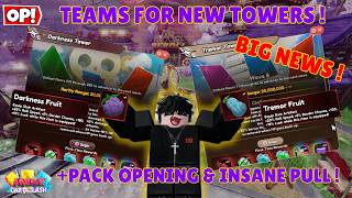 BEST Teams for NEW Towers   300M Pack Opening… INSANE QUADS! Anime Card Clash