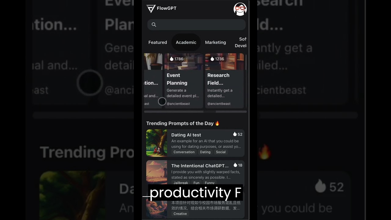 The Power of FlowGPT's Prompts Database.