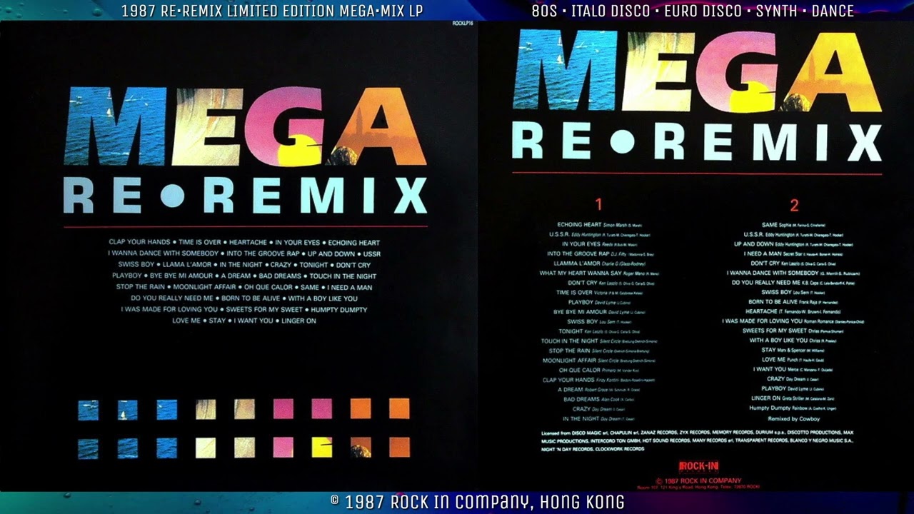 MEGA RE•REMIX 🟢🟡🔴 VOL 1 (1987) ITALO DISCO • EURO DISCO