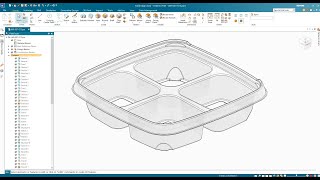 3D modeling of thermoformed parts #solidedge #3dmodeling