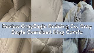 Review GrayEagle Bedding Co. Gray Eagle Oversized King Comforter 120x120 – Extra Large Synthetic Dow