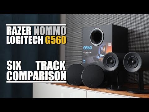 Logitech G560 vs Razer Nommo  ||  6-Track Comparison
