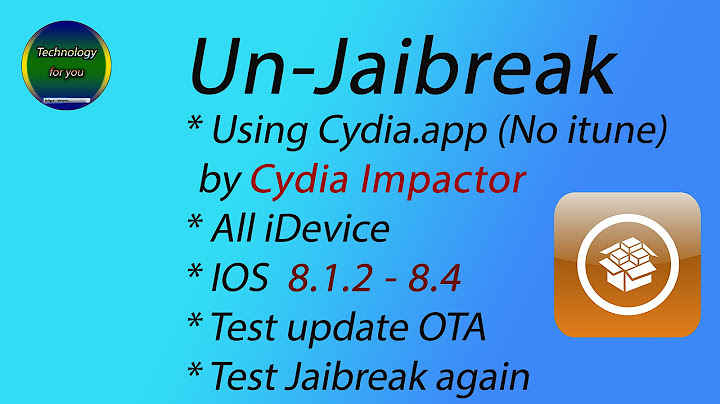 Hướng dẫn cydia impactor ios 8.1 năm 2024