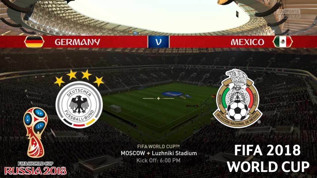Germany vs Mexico - FIFA 2018 World Cup - Group F - FIFA 18 Gameplay