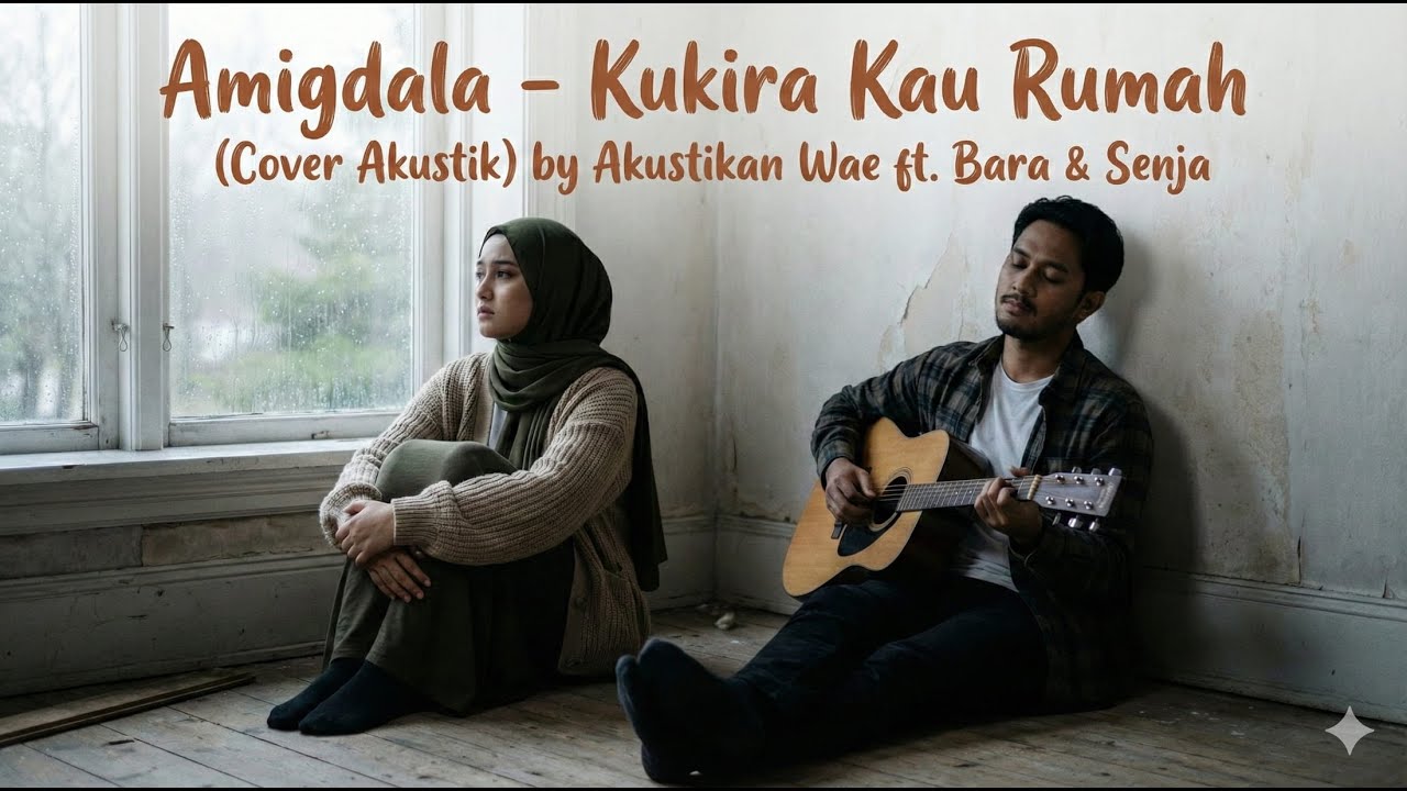 Amigdala - Kukira Kau Rumah (Cover Akustik) by Akustikan Wae ft. Bara & Senja | Lagu Indie Galau