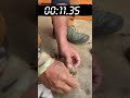 4秒の弓切り式火起こし 4 second friction Bowdrill.【弓切り式火起こし研究#35】