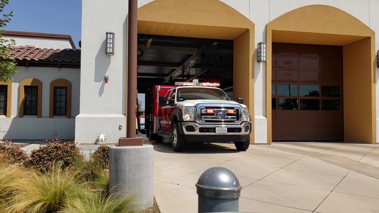 San Bernardino County Fire Department Medic Squad 71 responding to a medic aid