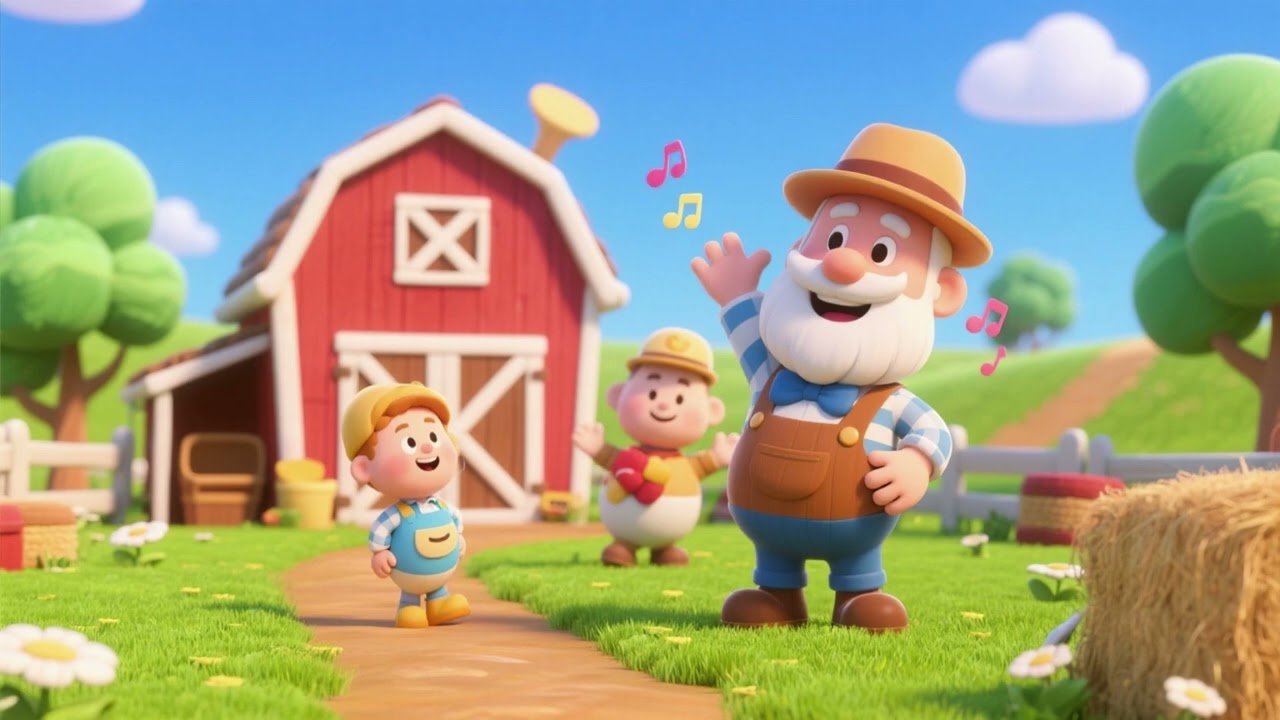 Old MacDonald Farm Happy Sounds | Nursery Rhymes & Kids Songs | Animal Sound Fun