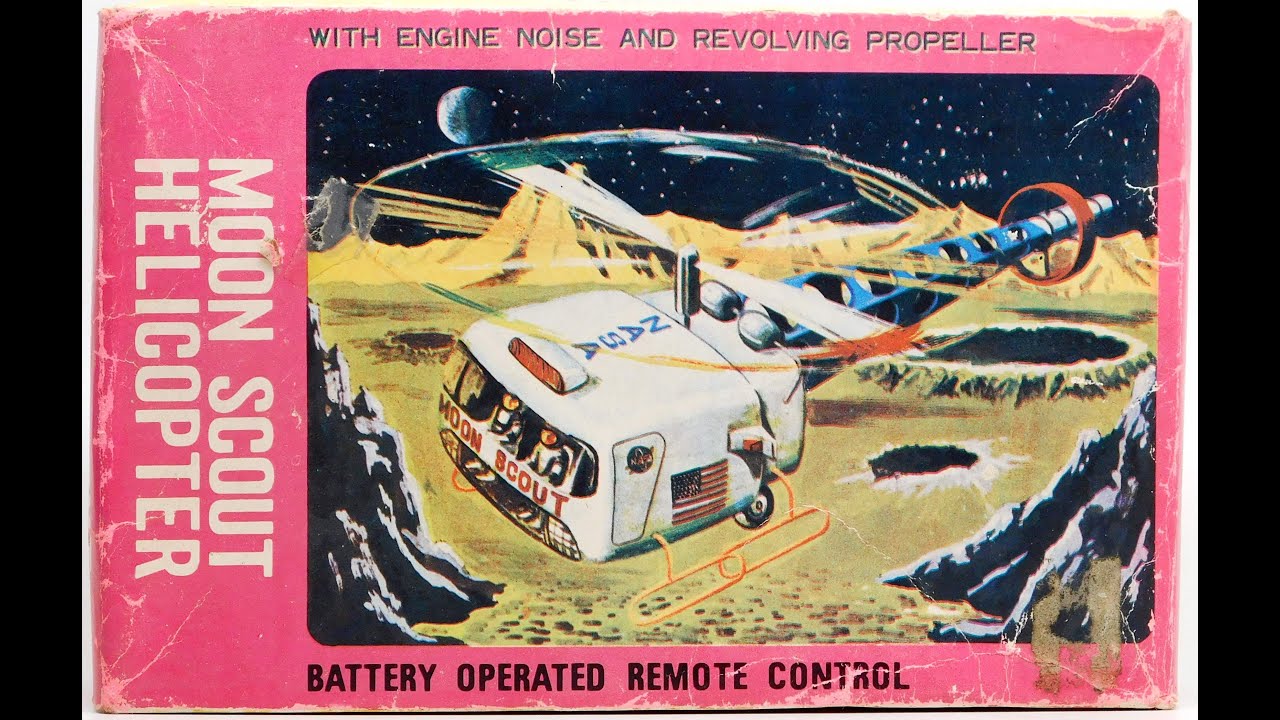 Marx Moon Scout Helicopter #J 6357 (1965) - Old Video Finally