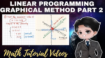 SOLVING A LINEAR PROGRAMMING PROBLEM | GRAPHICAL METHOD | PART 2 | PROF D