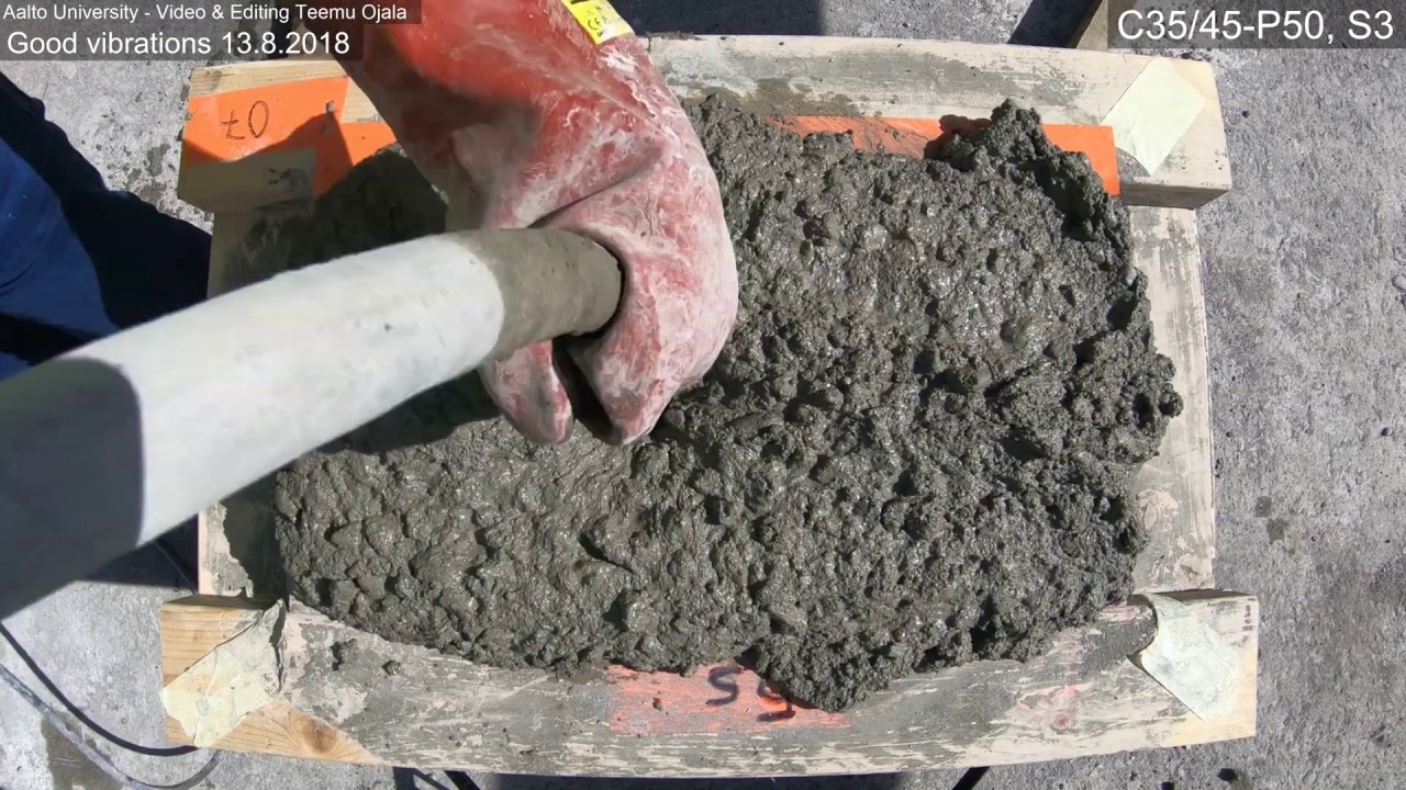 Compaction of concrete C35/45P50, S3 YouTube