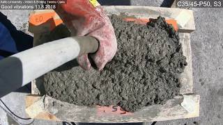 Compaction of concrete C35/45-P50, S3