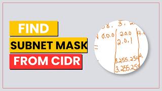3-Find the Subnet Mask from CIDR for CCNA Subnetting
