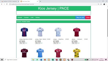 source code gratis, aplikasi toko online baju sepakbola berbasis php mysql