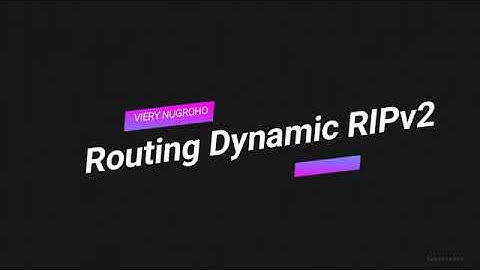 Routing Dynamic RIPv2