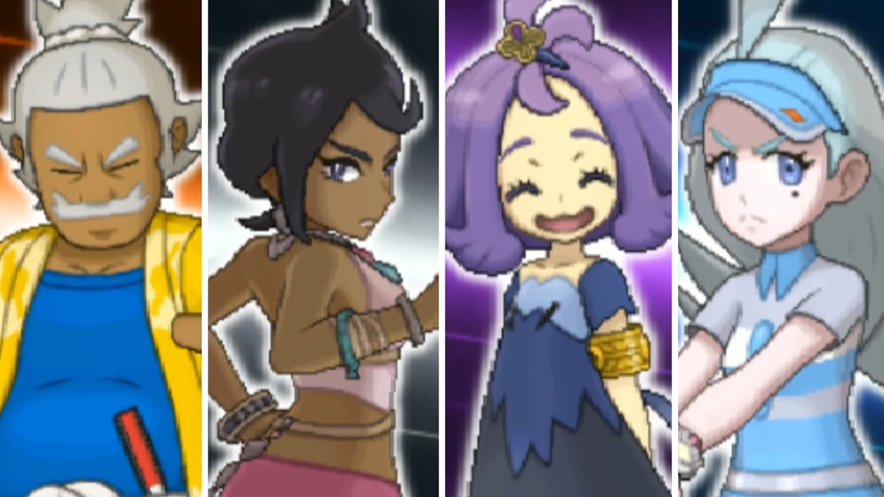 pokémon sun and moon episode 48 elite four youtube