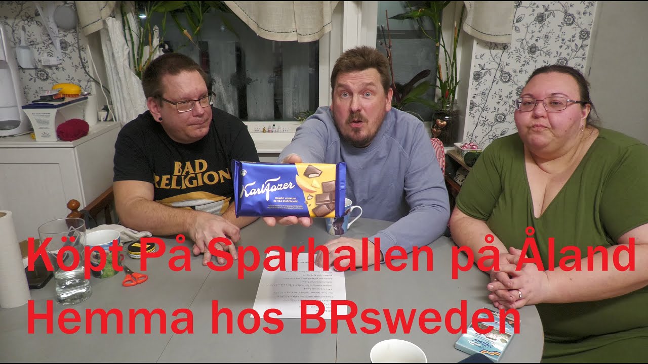 Unboxing, Mukbang, Smakprovning, Karl Fazer Mangoyoghurt chokladkaka köpt på Sparhallen på Åland