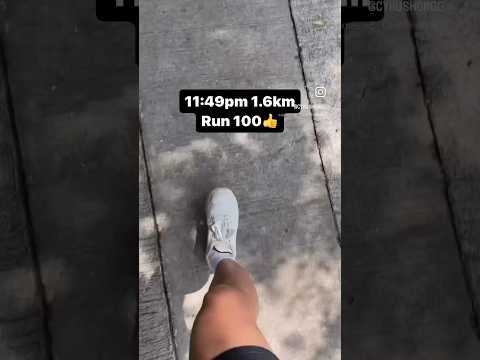 11:49pm 1.6km Run