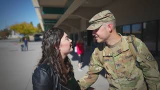 Military Wife Welcomes Home Husband + Reunites with Pup | Military Deployment Homecoming in Reno, NV