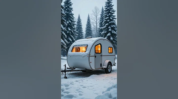 Camping in a Snowy Wonderland! 🏕❄️ Teardrop Trailer Adventure