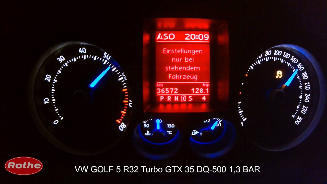 Volkswagen Golf 5 R32 Turbo Mit Dq 500 7 Gang Dsg Gtx 35 1 3 Bar Autobahntest