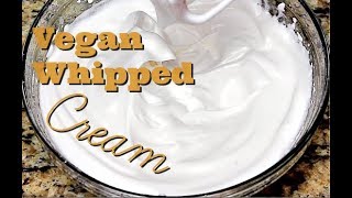 How to Make Vegan Whipped Cream At Home (Aquafaba)