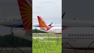 INDIGO A321 landing at Chennai Airport #shorts #indigo #a321 #chennai #landing #youtubeshorts #plane